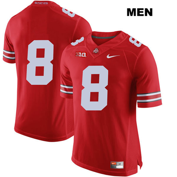 Ohio State Buckeyes Men's Kendall Sheffield #8 Red Authentic Nike No Name College NCAA Stitched Football Jersey JP19F38GI